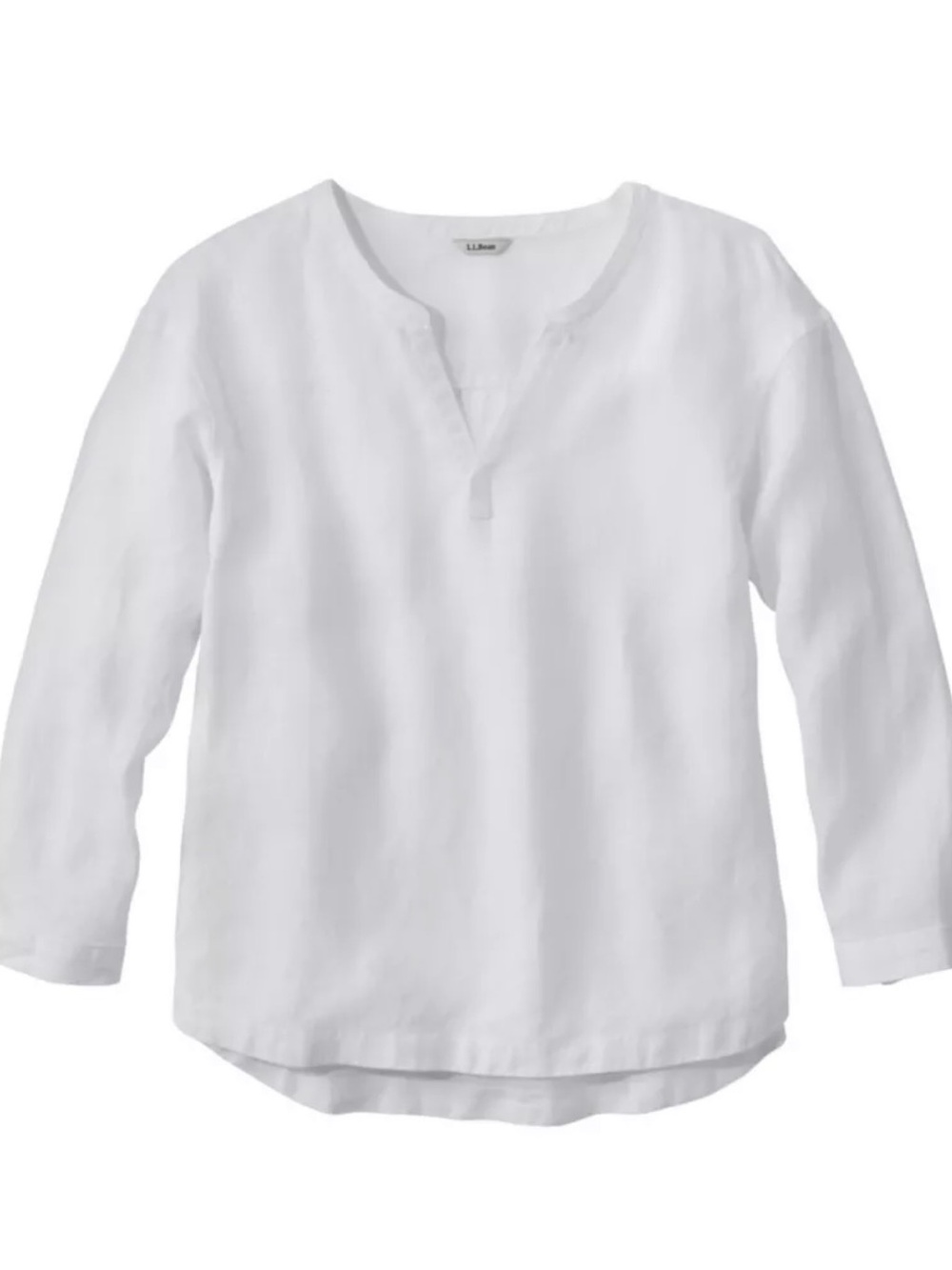 Vintage L.L. Bean 100% Linen Women's Premium Washable Linen‎ Shirt - Size L